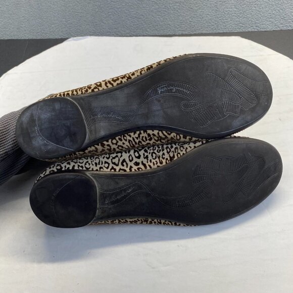 Salvatore Ferragamo Animal Print Suede Size 7 B.Preppy,Flat,Casual - Picture 4 of 15